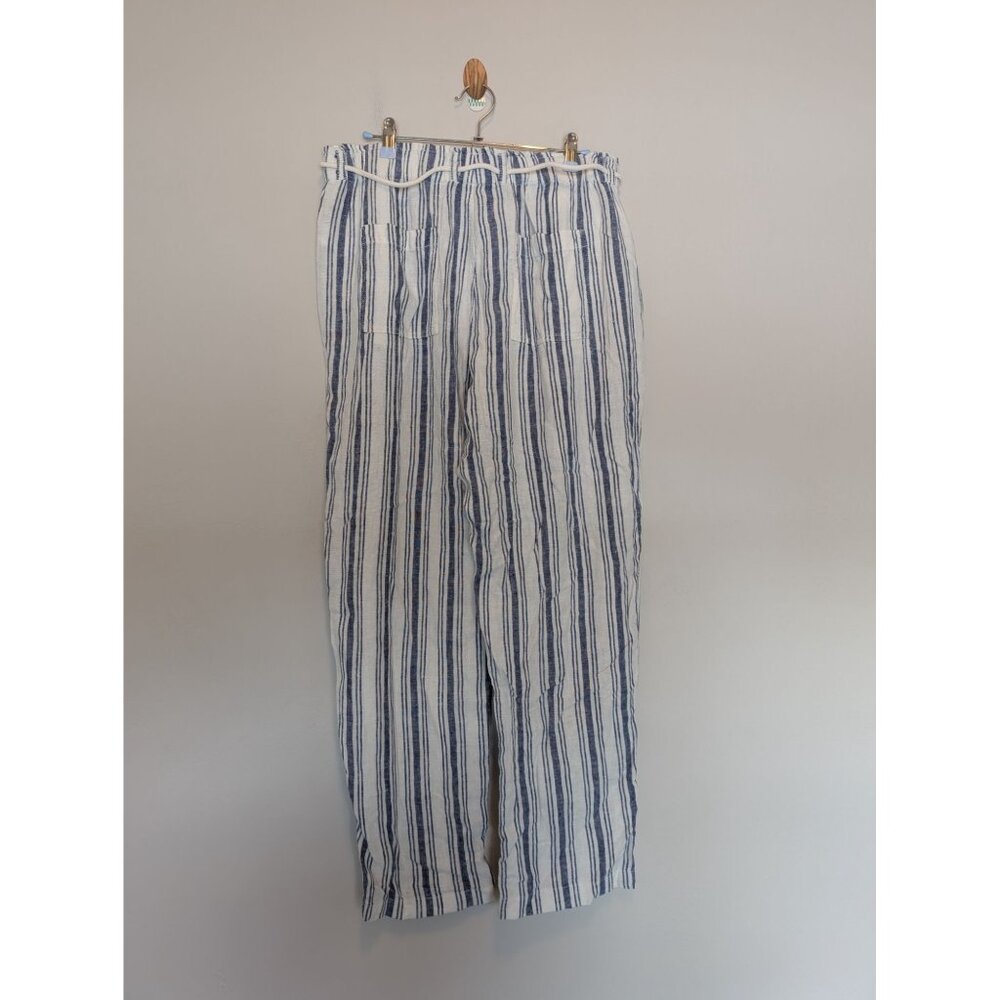 Sigrid Olsen Large Pull On Linen Blend Pants Lage… - image 2